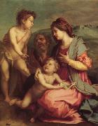Andrea del Sarto Holy Family with john the Baptist oil on canvas